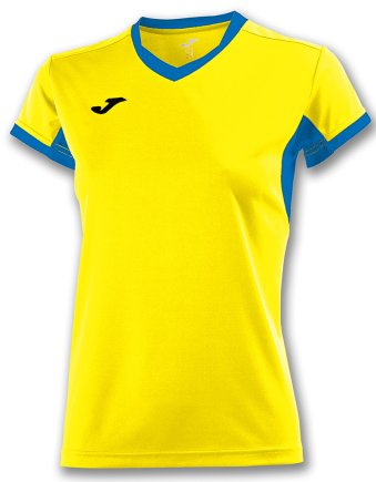 Футболка игровая Joma Champion IV 900431.907 женская цвет: желтый/голубой