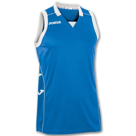 Баскетбольная футболка Joma Cancha II 100049.700 цвет: голубой/белый