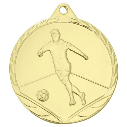 Медаль 45 мм Футболист золото