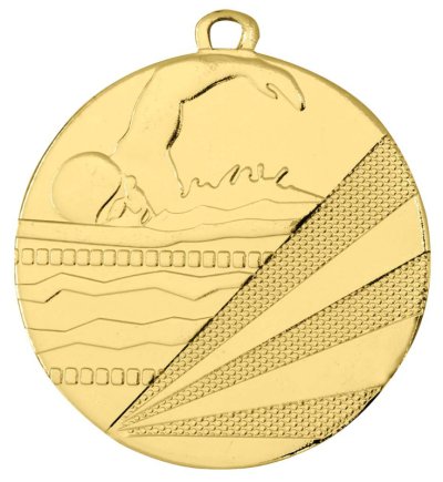Медаль 50 мм Плавание золото