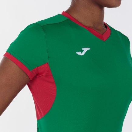 Футболка игровая Joma Champion IV 900431.456 женская цвет: зеленый/красный