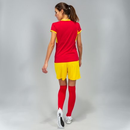 Футболка игровая Joma Champion IV 900431.609 женская цвет: красный/желтый