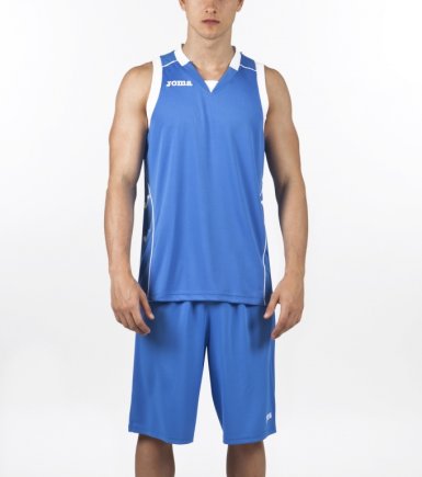 Баскетбольная футболка Joma Cancha II 100049.700 цвет: голубой/белый