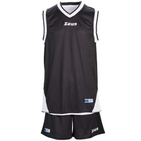 Баскетбольная форма Zeus KIT DOBLO двухсторонняя Z00683 цвет: белый/черный