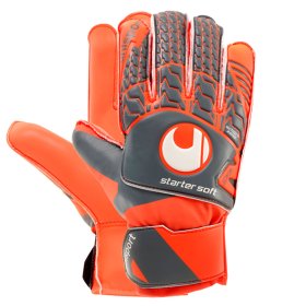 Вратарские перчатки Uhlsport TENSIONGREEN STARTER SOFT 101106302 цвет: оранжевый/серый