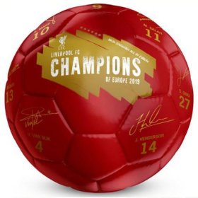 Мяч сувенирный Ливерпуль Liverpool F.C. Champions Of Europe Football Signature размер 5